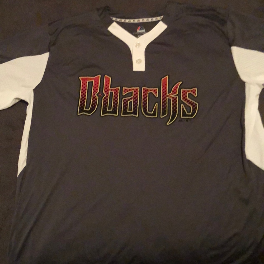 Arizona Diamond Backs button jersey size XL